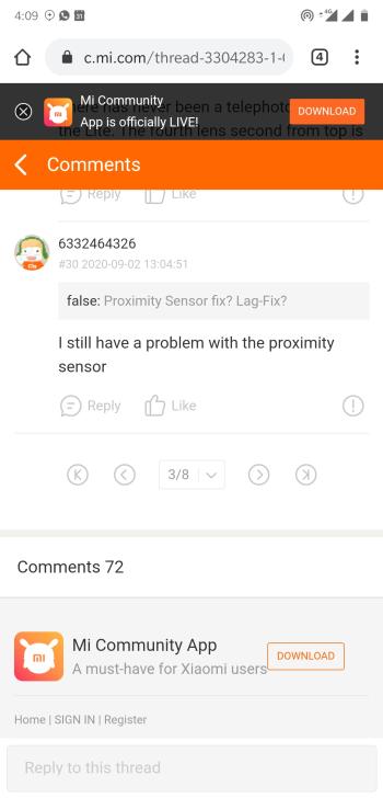 proximity sensor issue
