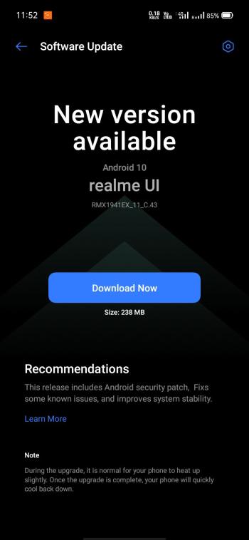 realme c2 august patch